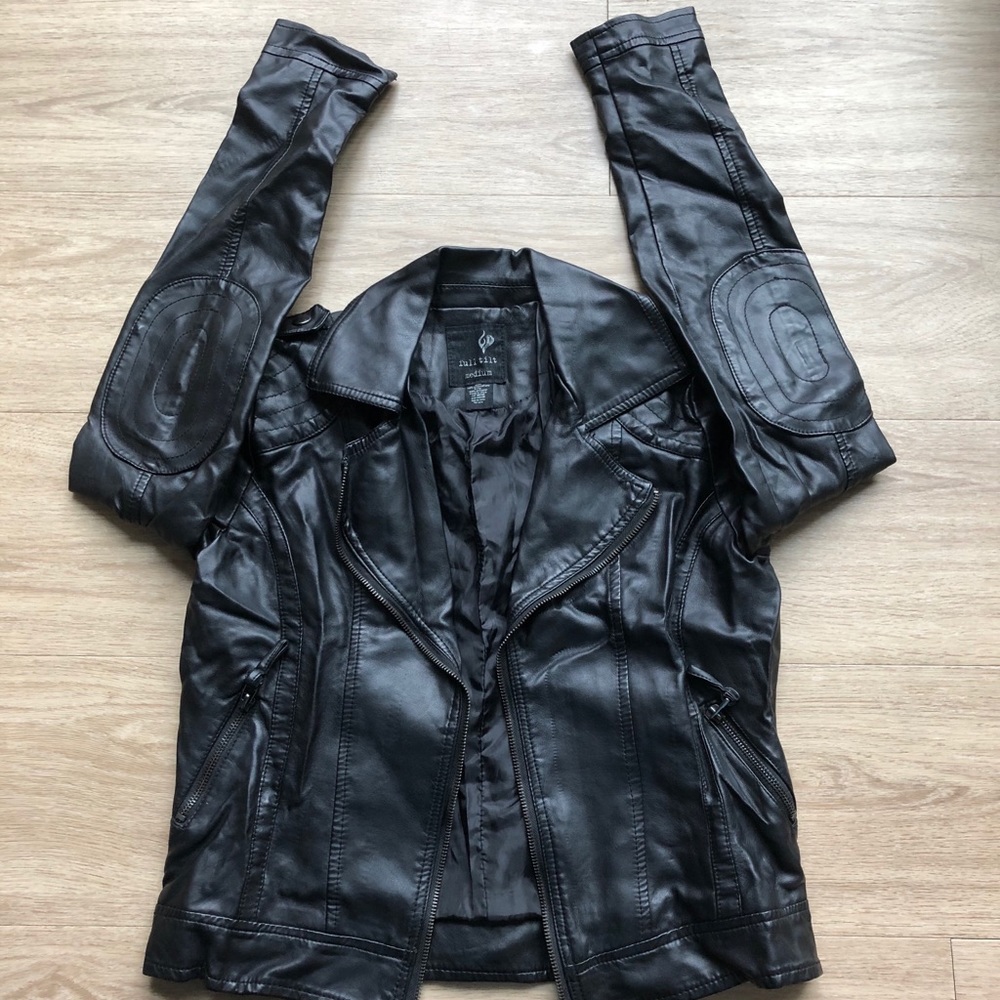 EUC Vegan Leather Jacket
